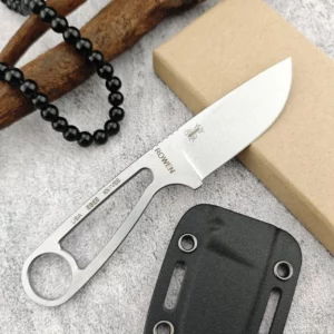 Straight Knife 8Cr13mov Handle/Blade Wild Hunting Combat Emergency Self-defense Sharp Cut High Hardness Utility Knife Men's Gift