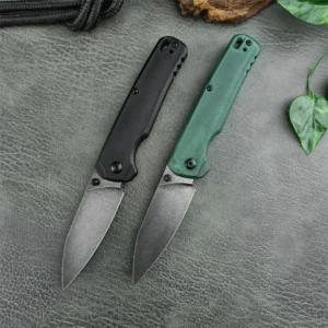 Tactical KS 6105 Folding Knife 8Cr13Mov BlackWashed EDC Pocket Knives Nylon Fiber Handle Camping Hunting Outdoor Survival Tool