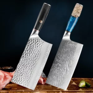 Kitchen Meat Cleaver Knife Stainless Steel Professional Chef Slicing Knife Wide Blade Butcher Vegetables Cutting Forged Knives
