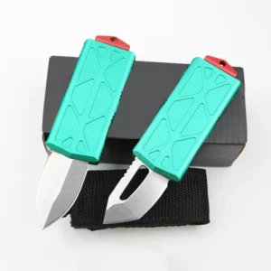 Mini Bounty Hunter EXOCET Knife Dual Action 5CR15MOV Blade T6-6061 Al Handle Donut Tactical Pocket EDC Survival Tool Knives Gift