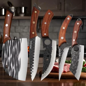 Kitchen Sharp Chopping Knives Forged Kitchen Knife Set Professional Chef Knife Stainless Steel Boning Knife Butcher Cleaver
