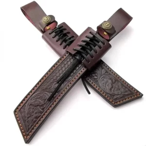 Hunting  Sheath Fixed Blade  Sheath Leather Knife Sheaths Knife Holster Leather Knife Sheath Brown
