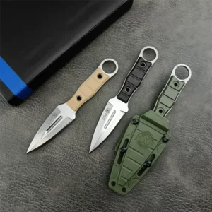 Russian Kizlyar Fixed Blade Knife Hunting Knife 8Cr13Mov Blade Nylon Fiber Handle Outdoor EDC Survival Camping Hiking Tools